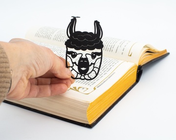 Закладка для книг «Голова лами» BM02_llama_head