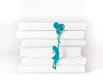 Закладка для книг «Дівчинка з кульками» BM02_girl_balloons
