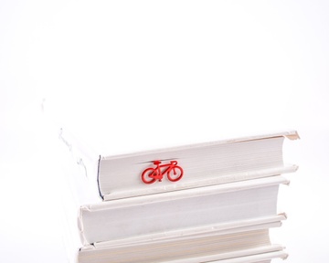 Закладка для книг «Велосипед» (червоний) BM01_bike_red