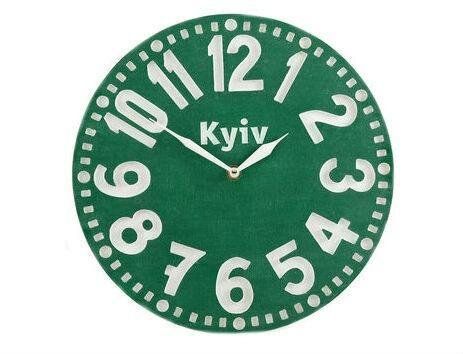 Часы «Киев» (изумрудно-зелёный) 1619324436550