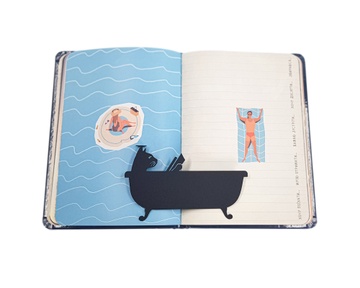 Закладка для книг «Удовольствия кота» BM02_cat_tub