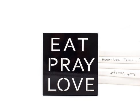 Упор для книг «Їж, молись, кохай» 1619106234438