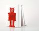 Книгодержатель металлический «Читающий робот» (красный), фото – 3