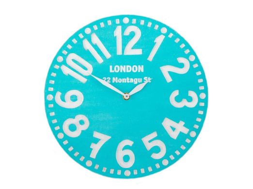 Настінний годинник «Лондон» (колір бірюза) 1619335315526