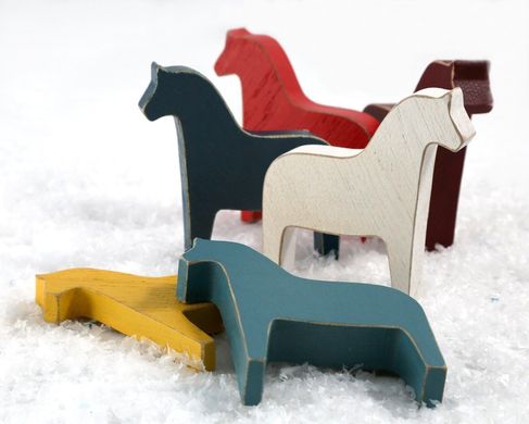 Деревянные игрушки-лошадки Дала 1619133300806