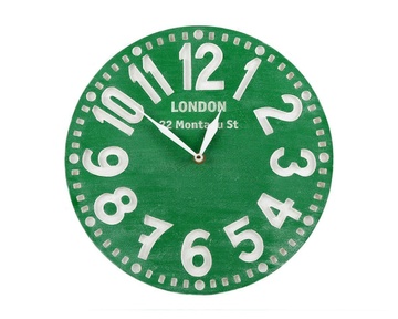 Настінний годинник «Лондон» (смарагдово-зелені) 1619323453510