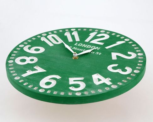 Настінний годинник «Лондон» (смарагдово-зелені) 1619323453510