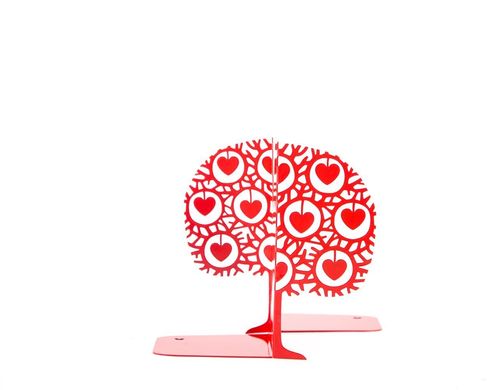 Упоры для книг «Влюбленное дерево» (красные) 1619362480198