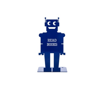 Тримач для книг «Читаючий робот» (синій) 1619368771654