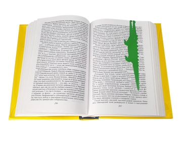 Закладка для книг «Крокодил і пташка» BM02_crocodile_bird
