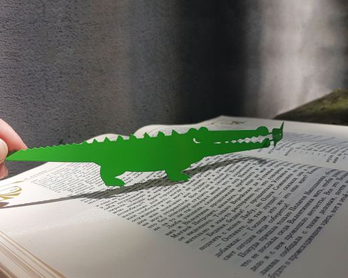 Закладка для книг «Крокодил і пташка» 20652043797114016