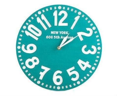 Настенные часы «Нью-Йорк» (бирюза) 1619322241094