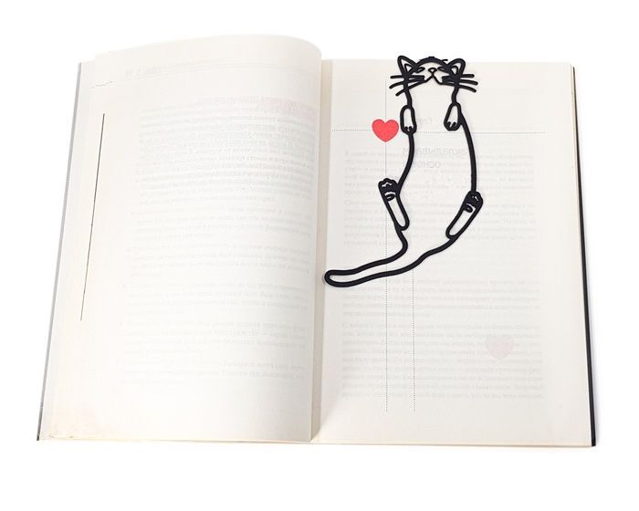 Закладка для книг «Котик-муркотик»