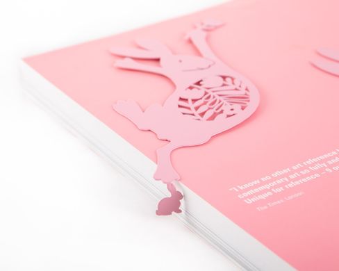Закладка для книг «Танцюючий великодній заєць» Рожевий 2050079785030