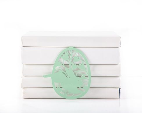 Закладка для книг «Пасхальное яйцо» (мятный цвет) BM02_easter_rabbit_mint