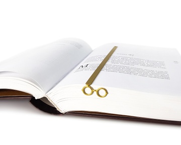 Закладка для книг «Золотые очки» 16190379131581