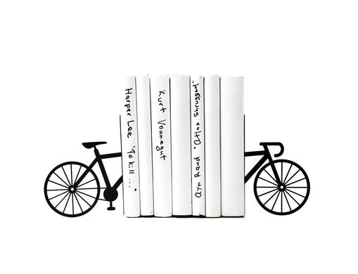 Книжные держатели металлические «Велосипед» (чёрный цвет) 1619343835206