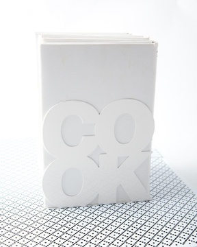 Упор для книг «Cook» (белый) 1619071795270