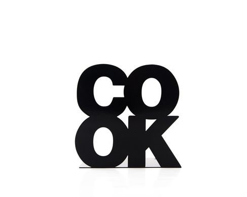 Упор для книг «Cook» (чёрный) 1619071107142