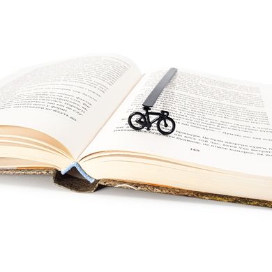 Закладка для книг «Велосипед» (чорний) 1619016712262