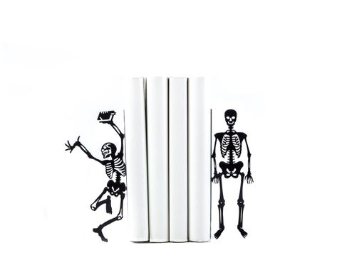 Металеві упори для книг «Читаючі скелети» 2038508617798