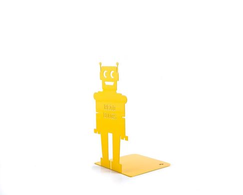 Держатель для книг «Читающий робот» (жёлтый) 1619113541702