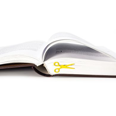 Закладка для книг «Ножницы» BM01_scissors_yellow