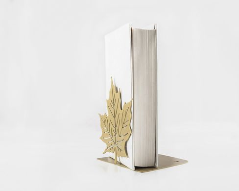 Держатель для книг «Кленовый лист» (золотой металлик) 1619163217992