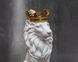 Бюст Льва с короною (белый), фото – 9