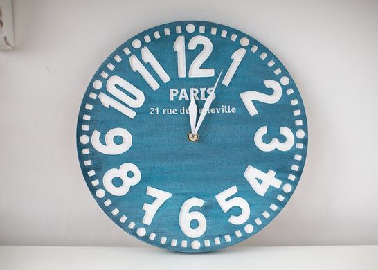 Часы «Париж» (антично-синий) 1619333873734