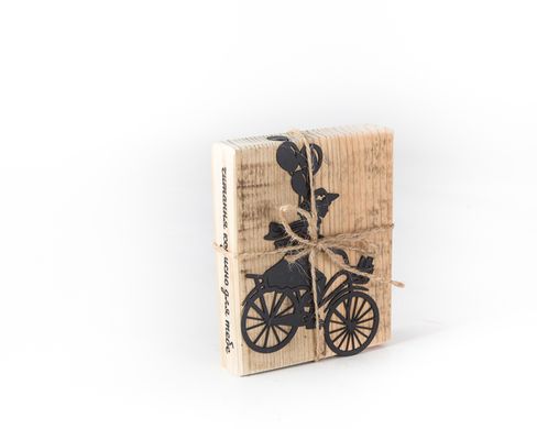 Закладка для книг «Дівчинка на велосипеді з кульками» 2065214505034