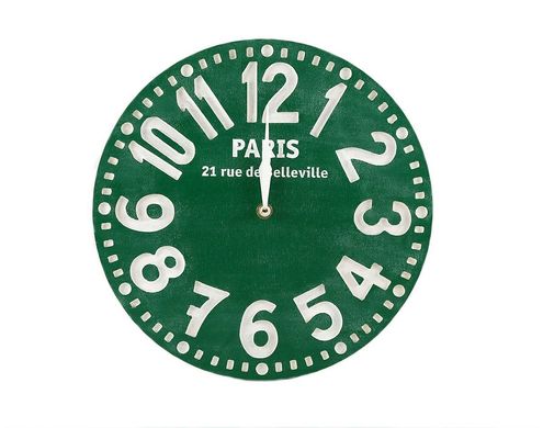 Часы «Париж» (изумрудно-зелёный) 1619332988998