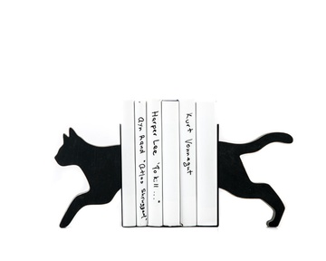 Тримачі для книг «Та, що біжить кішка»(дерев'яна) 1619380305990