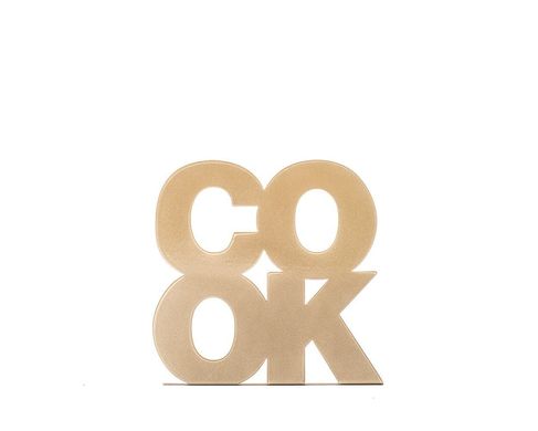 Упор для книг «Cook» (золотий металік) 1619110527046