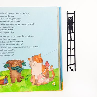 Закладка для книг &laquo;Кошка и рыбка&raquo;