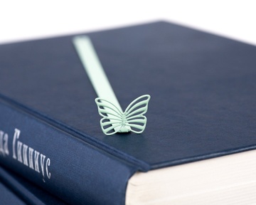 Закладка для книг «Бабочка» BM01_butterfly_mint