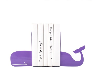 Упоры для книг «Кит» (фиолетовый) 1619108986950
