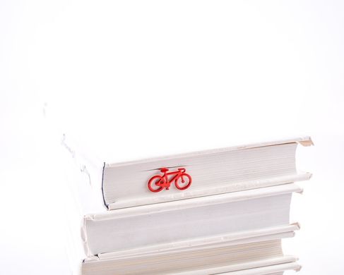 Закладка для книг «Велосипед» (красный) 1619035095110